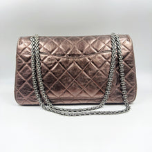 Load image into Gallery viewer, Chanel Metallic Charcoal Calfskin 2.55 Reissue 227 Double Flap Bag TWS