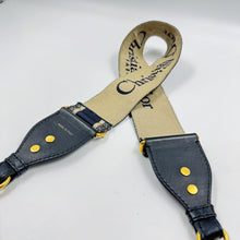Load image into Gallery viewer, Christian Dior Paris Embroidery Blue Adjustable Shoulder Strap TWS