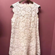 Load image into Gallery viewer, Valentino Pink Lace Bow Dress