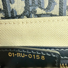 Load image into Gallery viewer, Christian Dior Blue Dior Oblique Jacquard Saddle Bag TWS