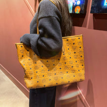 Load image into Gallery viewer, MCM Logo Reversible Leather Tote