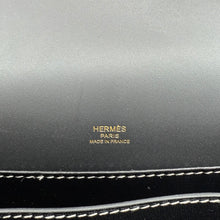 Load image into Gallery viewer, Hermès Black Leather Roulis 23