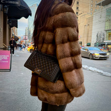 Load image into Gallery viewer, Chanel Medium Black Lambskin Ruthenium Hardware Le Boy Flap Bag