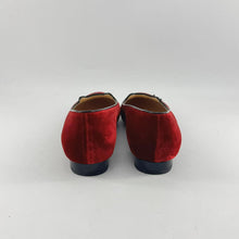 Load image into Gallery viewer, Charlotte Olympia Cat's Velvet Flats