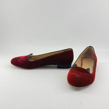 Load image into Gallery viewer, Charlotte Olympia Cat's Velvet Flats