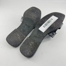 Load image into Gallery viewer, Hermes Silver Black Sandals