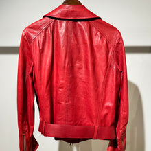 Load image into Gallery viewer, Miumiu Red Lambskin Leather Jacket