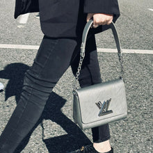 Load image into Gallery viewer, Louis Vuitton Silver EPI leather Twist PM