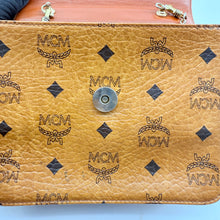 Load image into Gallery viewer, MCM Brown Visetos Leather Chain Crossbody