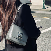 Load image into Gallery viewer, Louis Vuitton Silver EPI leather Twist PM