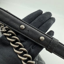 Load image into Gallery viewer, Chanel Medium Black Lambskin Ruthenium Hardware Le Boy Flap Bag