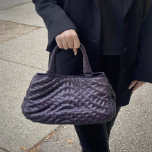 Load image into Gallery viewer, Bottega Veneta Purple Intrecciato Leather Tote