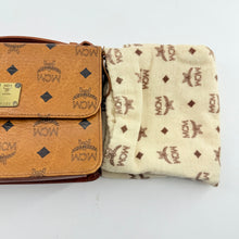 Load image into Gallery viewer, MCM Brown Visetos Leather Chain Crossbody