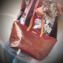 Load image into Gallery viewer, Louis Vuitton Red Vernis Bellevue Tote TWS