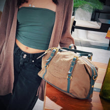 Load image into Gallery viewer, Prada Logo Jacquard Bauletto Bag TWS