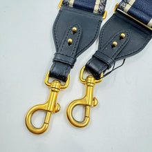 Load image into Gallery viewer, Christian Dior Paris Embroidery Blue Adjustable Shoulder Strap TWS