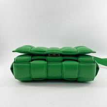 Load image into Gallery viewer, Bottega Veneta Small Padded Cassette Parakeet Green Leather Bag