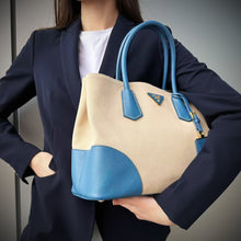 Load image into Gallery viewer, Prada Canvas Canapa Double Bag TWS