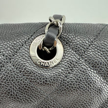 Load image into Gallery viewer, Chanel Black Quilted Caviar Leather French Riviera Flap Bag