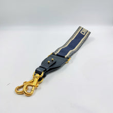Load image into Gallery viewer, Christian Dior Paris Embroidery Blue Adjustable Shoulder Strap TWS
