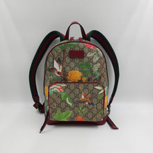 Load image into Gallery viewer, Gucci Red Small GG Supreme Tian Backpack
