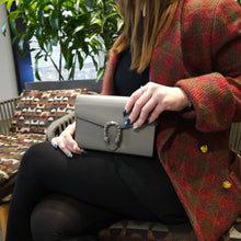 Load image into Gallery viewer, Gucci Grey Dionysus Leather Bag TWS