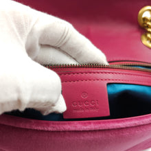 Load image into Gallery viewer, Gucci Pink Velvet GG Marmont Mini Metelasse Two-way Bag TWS