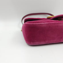 Load image into Gallery viewer, Gucci Pink Velvet GG Marmont Mini Metelasse Two-way Bag TWS