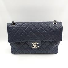 Load image into Gallery viewer, Chanel Jumbo Single Flap Classic Navy Blue Bag 2009