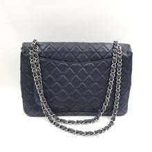 Load image into Gallery viewer, Chanel Jumbo Single Flap Classic Navy Blue Bag 2009