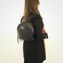 Load image into Gallery viewer, Gucci GG Marmont Leather Backpack TWS