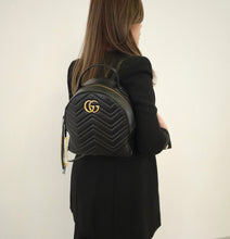 Load image into Gallery viewer, Gucci GG Marmont Leather Backpack TWS