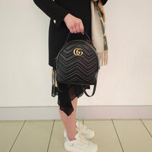 Load image into Gallery viewer, Gucci GG Marmont Leather Backpack TWS
