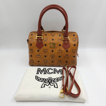 Load image into Gallery viewer, MCM Monogram Boston Handbag TWS