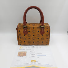 Load image into Gallery viewer, MCM Monogram Boston Handbag TWS