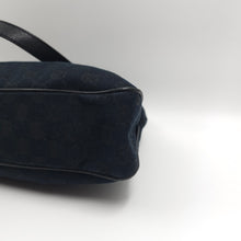 Load image into Gallery viewer, Gucci Black Monogram Shoulder Bag TWS