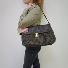 Load image into Gallery viewer, Fendi Brown Zucca Coated Cavas Tote Bag TWS