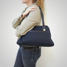 Load image into Gallery viewer, Gucci Black Monogram Shoulder Bag TWS