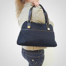 Load image into Gallery viewer, Gucci Black Monogram Shoulder Bag TWS