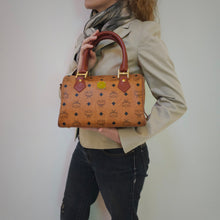 Load image into Gallery viewer, MCM Monogram Boston Handbag TWS