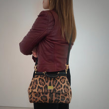 Load image into Gallery viewer, Dolce & Gabbana Medium Sicily Leopard-Print Cross Body Bag TWS