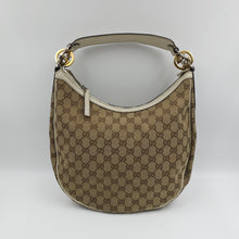 Load image into Gallery viewer, Gucci Brown GG Canvas Twins Shoulder Bag White Beige TWS