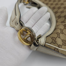 Load image into Gallery viewer, Gucci Brown GG Canvas Twins Shoulder Bag White Beige TWS