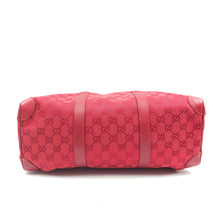 Load image into Gallery viewer, Gucci Red GG Canvas Boston Bag TWS