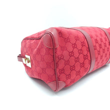 Load image into Gallery viewer, Gucci Red GG Canvas Boston Bag TWS