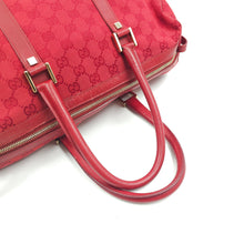Load image into Gallery viewer, Gucci Red GG Canvas Boston Bag TWS