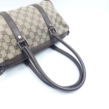 Load image into Gallery viewer, Gucci Abbey Boston GG Canvas Bag TWS