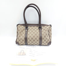 Load image into Gallery viewer, Gucci Abbey Boston GG Canvas Bag TWS