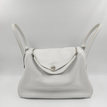 Load image into Gallery viewer, Hermes Clemence White Lindy 34 TWS