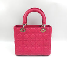 Load image into Gallery viewer, Christian Dior caviar leather medium cannage LadyDior bag (2015) TWS